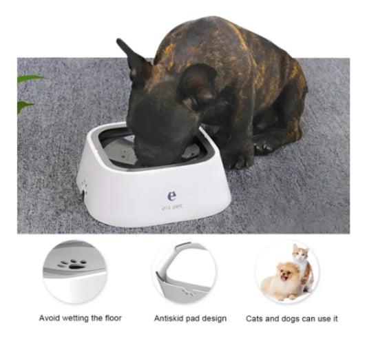 Bebedero Antiderrame con Plato Flotante 1.5L