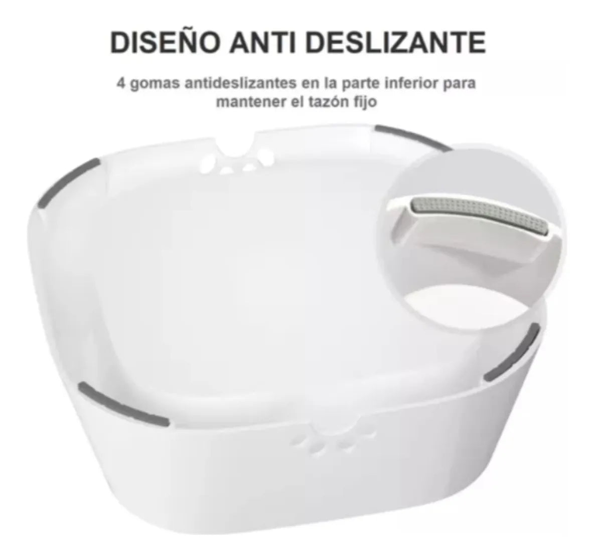 Bebedero Antiderrame con Plato Flotante 1.5L