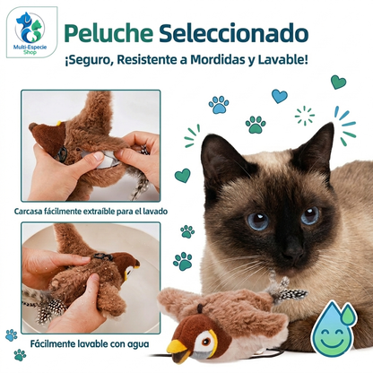 Pájaro Interactivo para Gatos