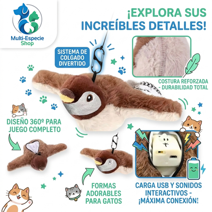 Pájaro Interactivo para Gatos
