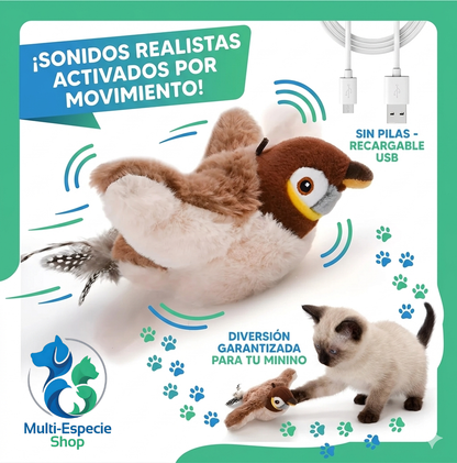 Pájaro Interactivo para Gatos