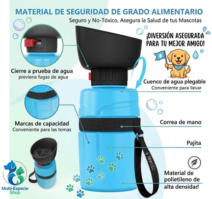 Bebedero Portátil para Perros y Gatos