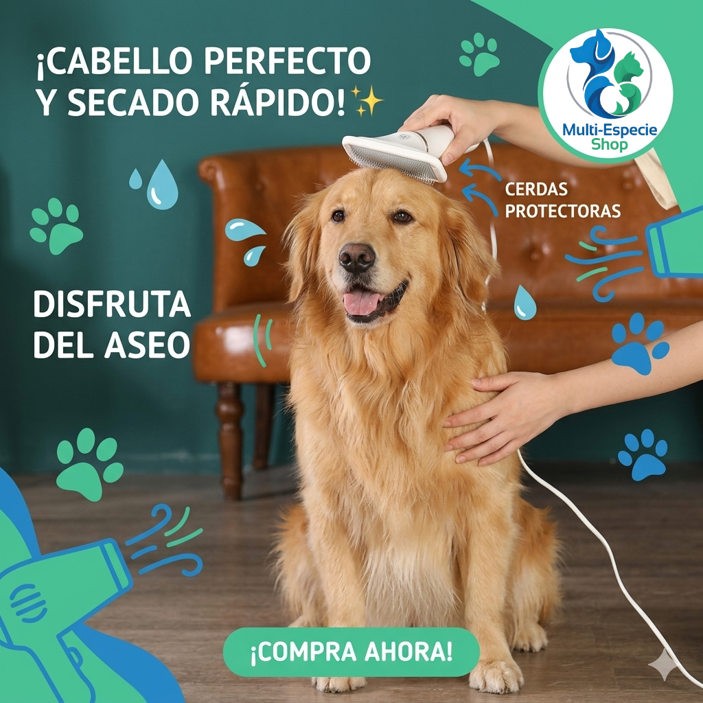 secador + cepillo 2 en 1 portátil deslizante