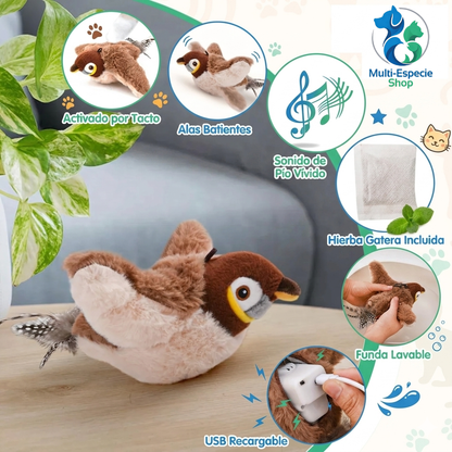 Pájaro Interactivo para Gatos